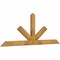 Ekena Millwork Saratoga Rough Sawn Timber Gable Bracket, Western Red Cedar, 72"W x 27"H x 2"D x 4"F, 9/12 Pitch GBW072X27X0204SAR00RWR - alternate 2